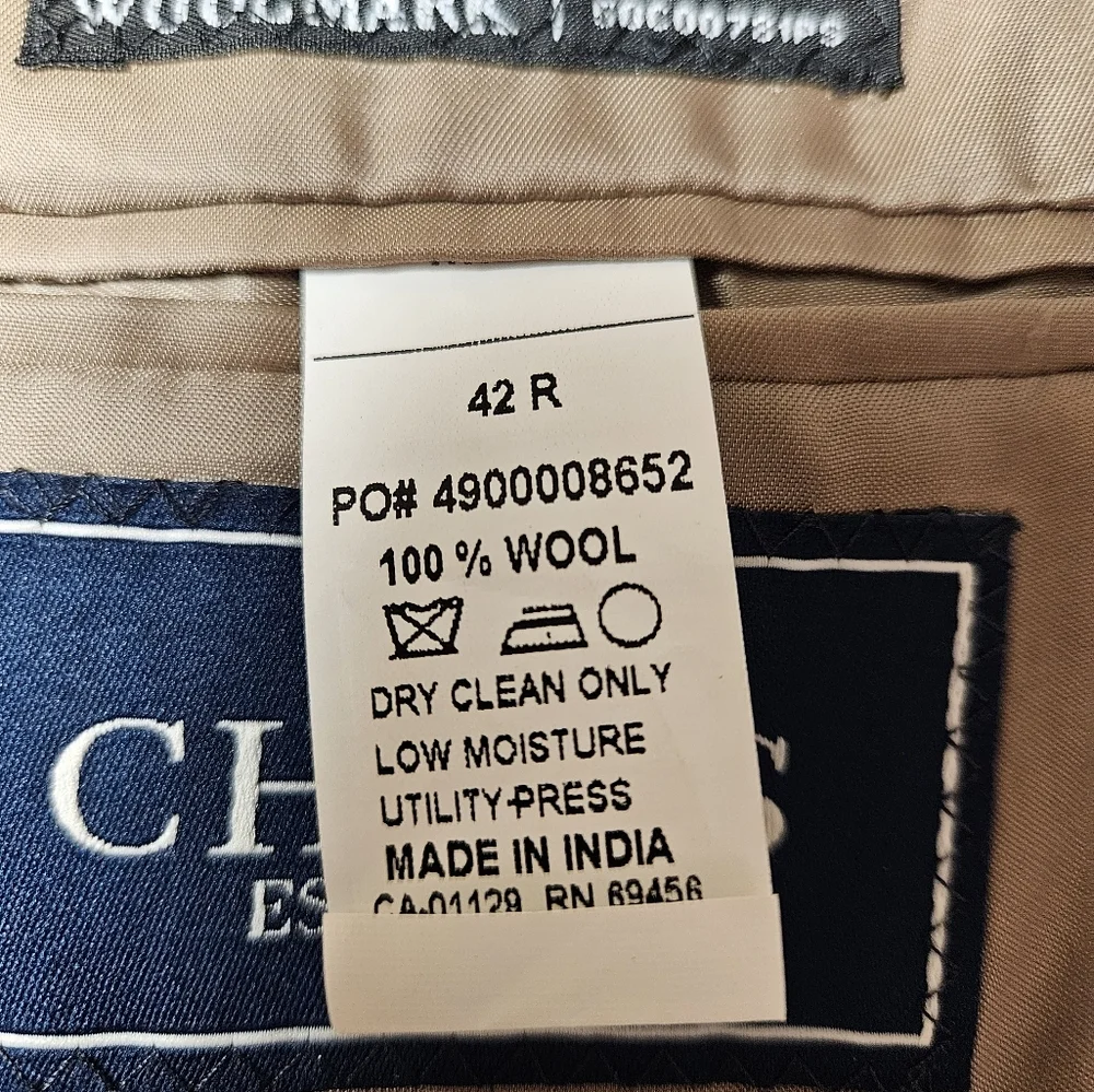 Chaps‎ Brown Wool Blazer 42R